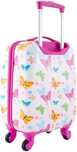 Travelers Club 5 Piece Kids' Luggage Set, Butterfly - Image 3