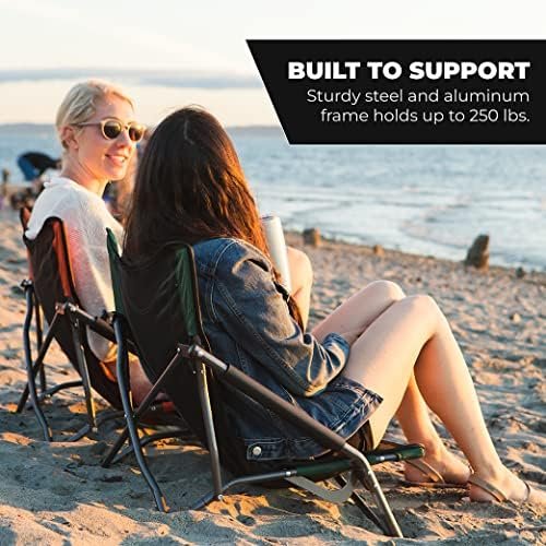 Cascade Mountain Tech Folding Camp Chair for Camping, Beach, Picnic, Barbqeues, Sporting Events with Carry Bag - Image 6