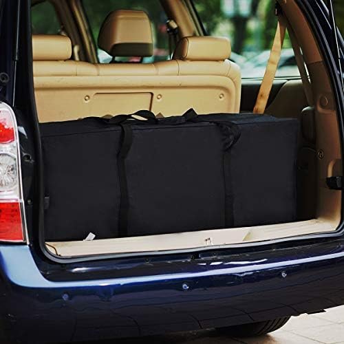 Sports Duffle Bag - Extra Large Travel Duffel Luggage Bag with Upgrade Zipper, Sturdy & Water Resistant, Black (Black 47inch) - Image 3