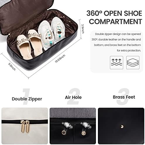 LOVEVOOK Weekender Bag, Large Travel Duffel Bag for Women with 2 Packing Cubes, Carry on Overnight Bag with Shoe Compartment, Mom Hospital Bags for Labor and Delivery - Image 7