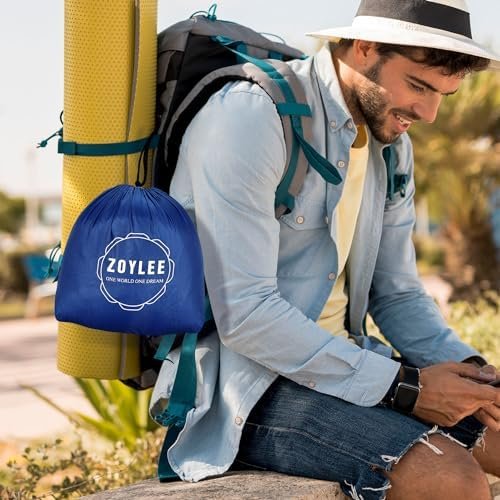 Twist Memory Foam Travel Pillow Neck,Chin,Shoulder,Lumbar and Leg Support for Adult Airplane Traveling,Bus,Train and Office (Blue) - Image 6