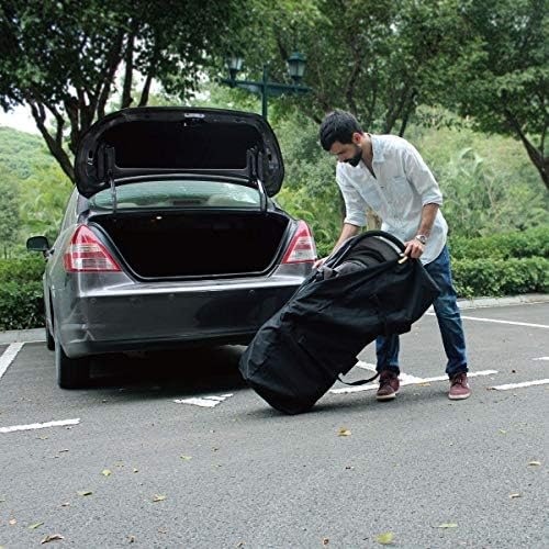Sports Duffle Bag - Extra Large Travel Duffel Luggage Bag with Upgrade Zipper, Sturdy & Water Resistant, Black (Black 47inch) - Image 5