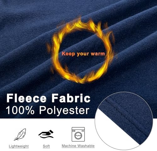 Travel Blanket Airplane Compact with Bag, Plane Blanket Throw Lightweight Fleece Fall Blankets and Throws for Traveling Car Long Flight Sofa, 50 x 60 Inches Navy Blue - Image 4