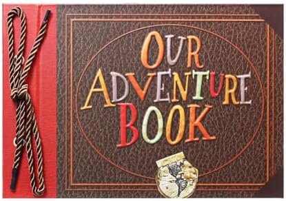 Scrapbook Photo Album,Our Adventure Book Scrapbook, Embossed Words Hard Cover Movie Up Travel Scrapbook for Anniversary, Wedding, Travelling, Baby Shower, etc (Adventure Book) - Image 4