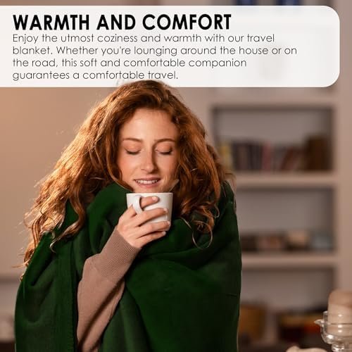 2-in-1 Travel Blanket and Pillow Set Portable Travel Pillow and Soft Blanket with Bag Flight Essentials Car Pillow Travels Gifts Accessories - Image 6