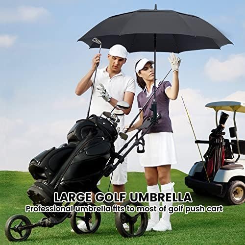 ZOMAKE Golf Umbrella 54/62/68 Inch, Large Windproof Umbrellas Automatic Open Oversize Rain Umbrella with Double Canopy for Men - Vented Stick Umbrellas - Image 7