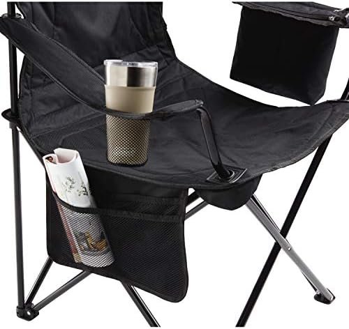 Coleman Portable Camping Chair with 4-Can Cooler, Fully Cushioned Seat and Back with Side Pocket and Cup Holder, Carry Bag Included, Collapsible Chair for Camping, Tailgates, Beach, and Sports - Image 5