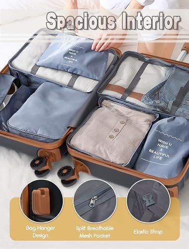 Luggage Sets 5 Piece, Suitcases with Wheels, Hardshell Suitcase Set, ABS Carry on Luggage Set with TSA Lock, Travel Luggage - Image 6