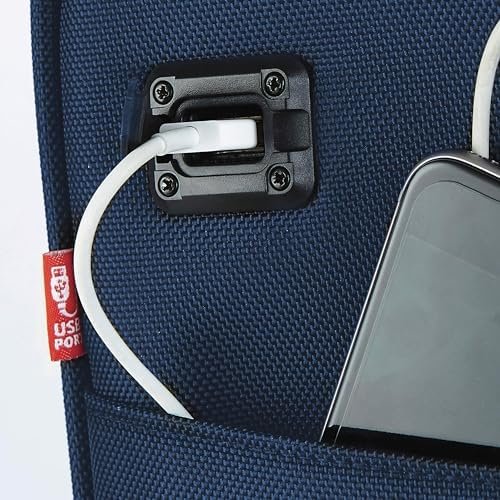 TPRC Smart Under Seat Carry-On Luggage with USB Charging Port, Navy Blue, Underseater 15-Inch - Image 4