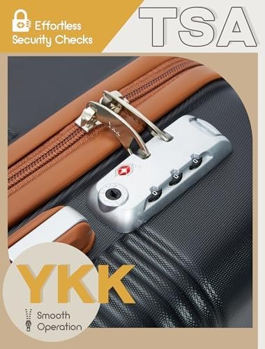 Luggage Sets 5 Piece, Suitcases with Wheels, Hardshell Suitcase Set, ABS Carry on Luggage Set with TSA Lock, Travel Luggage - Image 5