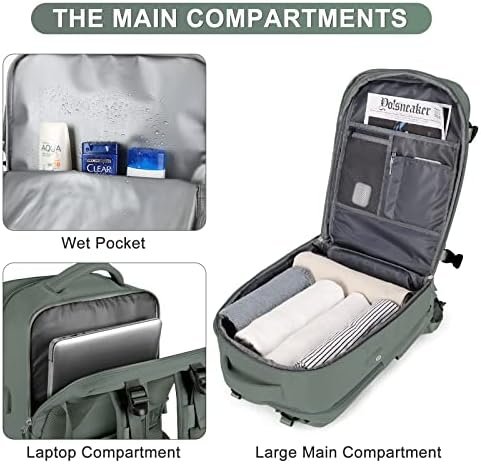 coofay Travel Backpack For Women Men Airline Approved Carry On Backpack Flight Approved Waterproof Sports Luggage Backpack Casual Daypack Small Hiking Backpack - Image 4
