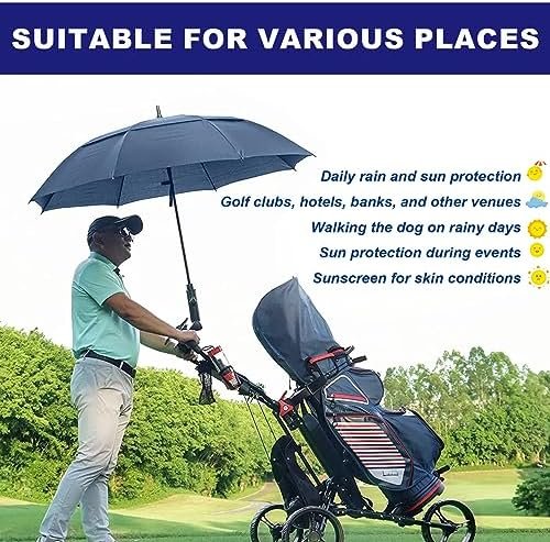 Golf Umbrella Large 62/68/72 Inch, Extra Large Oversize Double Canopy Vented Windproof Waterproof Umbrella, Automatic Open Golf Umbrella for Men and Women and Family. - Image 7