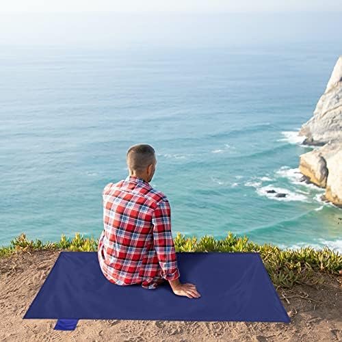 Odoland Beach Blanket Picnic Blanket, SandProof Waterproof Outdoor Pocket Blanket with Portable Bag, Foldable Lightweight Sand Free Quick Drying Beach Mat for Hiking Camping Picnics Travel Concert - Image 8