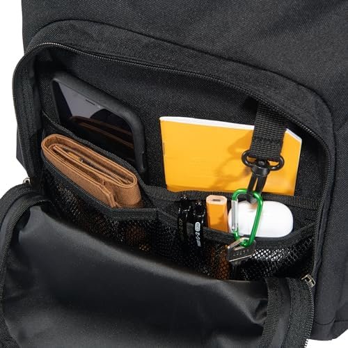 Carhartt 25L Classic Backpack, Durable Water-Resistant Pack W/ 15" Laptop Sleeve and Multiple Organizational Compartments, Black, PFAS Free - Image 4