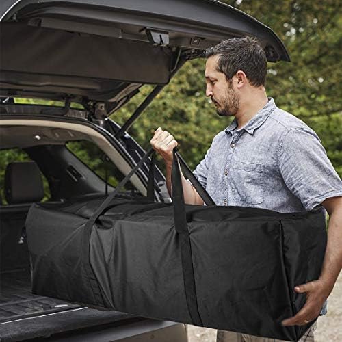 Sports Duffle Bag - Extra Large Travel Duffel Luggage Bag with Upgrade Zipper, Sturdy & Water Resistant, Black (Black 47inch) - Image 2