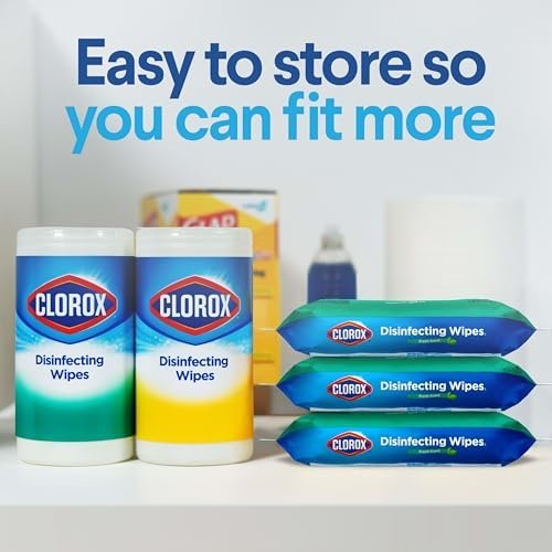 Clorox Disinfecting Wipes, Bleach Free Cleaning Wipes, Household Essentials, Fresh Scent, Moisture Seal Lid, 75 Wipes, Pack of 3 (New Packaging) - Image 8