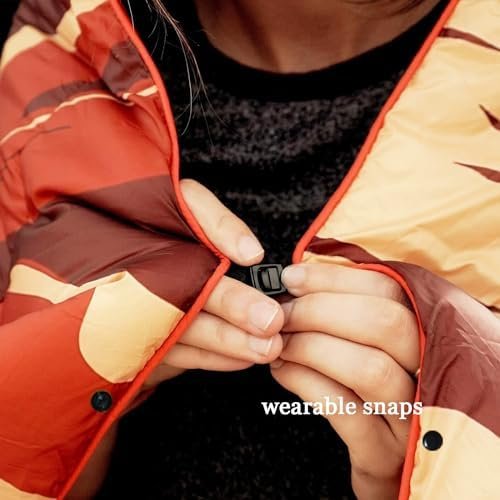 Camping Blanket, Puffy Waterproof Travel Blanket, Warm Cozy Picnic Blanket, for Outdoors, Travel, and Mountain.(Mountain, 78" x 56") - Image 8