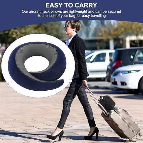 2024 New Memory Foam Travel Pillow for Airplanes,Neck Pillow for Traveling,Neck Plus Travel Pillow,Wander Neck Plus Travel Neck Pillow - Image 5