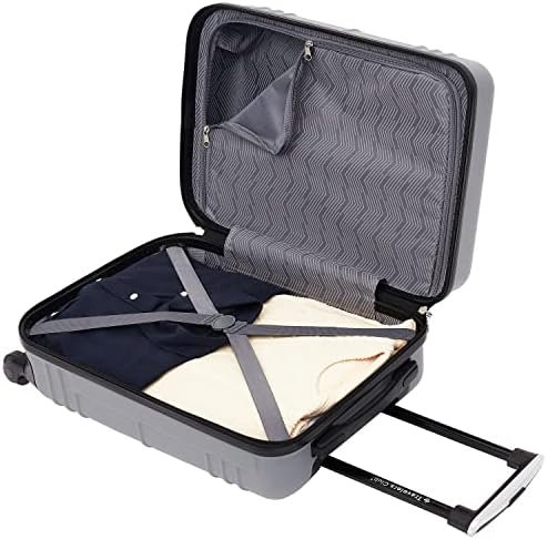 Travelers Club Richmond Spinner Luggage, Charcoal, Carry-On 20-Inch - Image 10