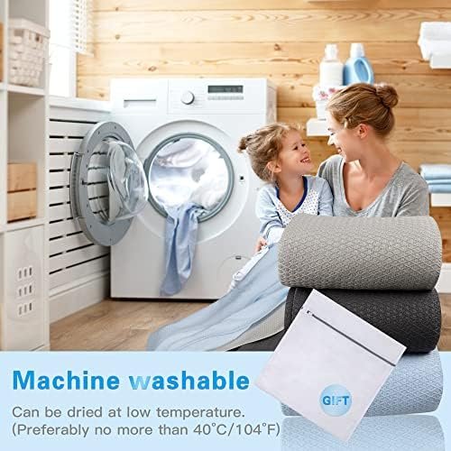 AmyHomie Cooling Blanket, 100% Rayon Derived from Bamboo, Cool Summer Blanket for Hot Sleepers, Soft Comfy Lightweight Blankets for All Seasons(Dark Gray, 79×91in) - Image 8