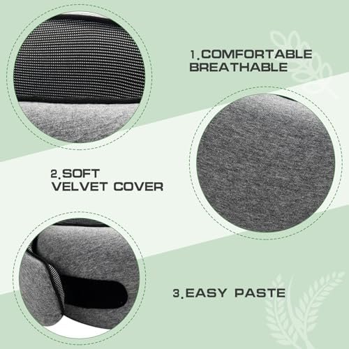 Travel Pillow, Neck Travel Pillow, Memory Foam Neck Travel Pillow, for Airplane Sleeping Neck Support,A Versatile and Exquisite Neck Pillow (Gray) - Image 7
