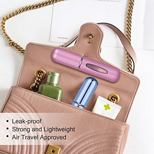 Perfume Travel Refillable-Travel Accessories-Perfume Atomizer Bottle Portable,Stocking Stuffers for Women Outdoor and Traveling 5ML (Travel Essentials,5 pack) - Image 9