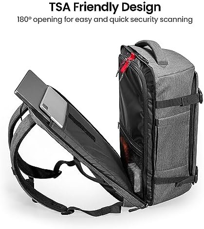tomtoc Travel Backpack 40L, TSA Friendly Flight Approved Carry-on Luggage Hand Backpack, Water-resistant Lightweight Business Rucksack, Durable Large Weekender Bag Daypack Fits 17.3 Inch Laptop - Image 3