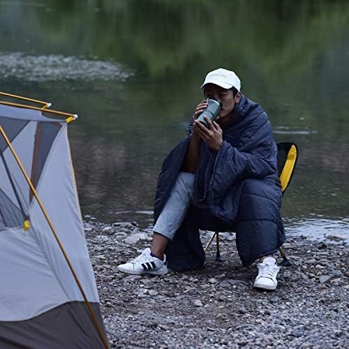 iClimb 3M Thinsulate Insulation Warm Camping Blanket Ultralight Compact (Dark Grey) - Image 9