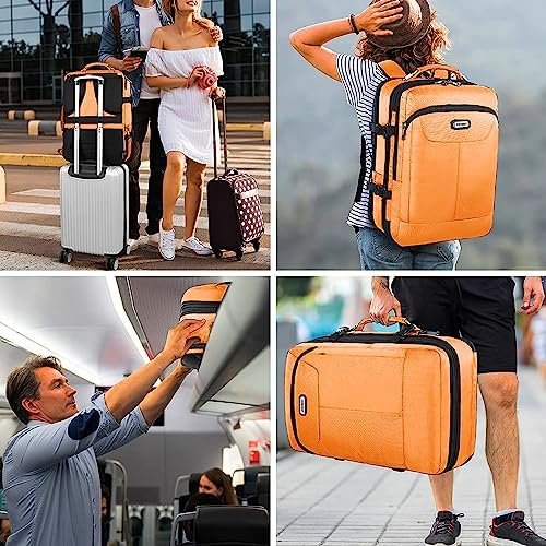 Carry on Backpack, Extra Large 45L Expandable Airline Approved Travel Backpacks with 3 Packing Cubes for Women Men - Image 3