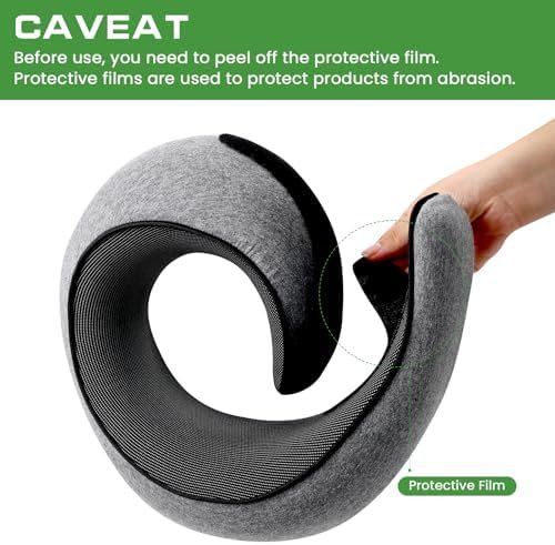 Travel Pillow, Neck Travel Pillow, Memory Foam Neck Travel Pillow, for Airplane Sleeping Neck Support,A Versatile and Exquisite Neck Pillow (Gray) - Image 6