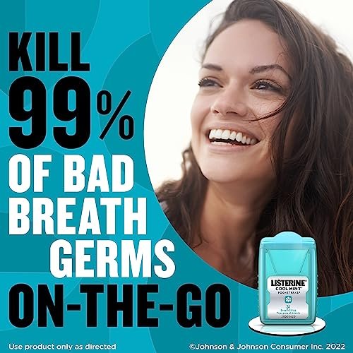 Listerine Cool Mint Pocketpaks Breath Strips Kills Bad Breath Germs, 24-Strip Pack, 3 Pack - Image 4