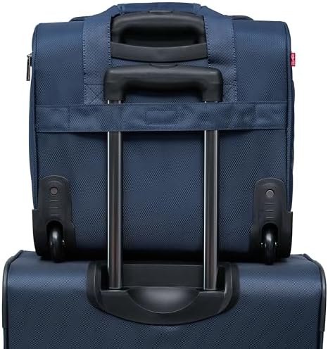 TPRC Smart Under Seat Carry-On Luggage with USB Charging Port, Navy Blue, Underseater 15-Inch - Image 6
