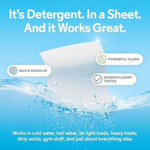 Earth Breeze Laundry Detergent Sheets Fresh Scent - 60 Loads No Plastic Jug Concentrated Laundry Detergent 30 Sheets - Image 2