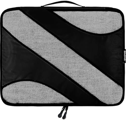 BAGAIL 6 Set Packing Cubes,Travel Luggage Packing Organizers(6Set AllBlack) - Image 6