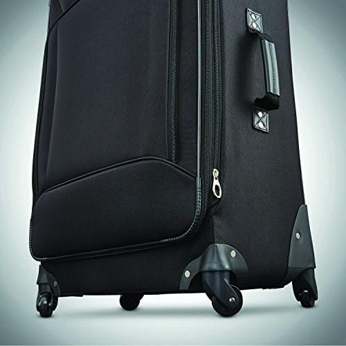 American Tourister Fieldbrook XLT Softside Upright Luggage, Black, 4-Piece Set (BB/WD/21/25 UP) - Image 8