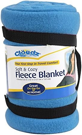 Cloudz Fleece Travel Blanket - Sky Blue