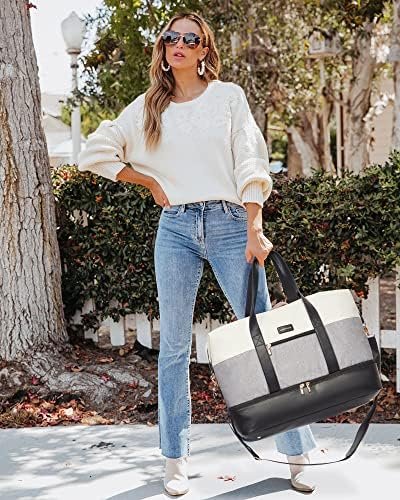 LOVEVOOK Weekender Bag, Large Travel Duffel Bag for Women with 2 Packing Cubes, Carry on Overnight Bag with Shoe Compartment, Mom Hospital Bags for Labor and Delivery - Image 3