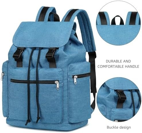 Bluboon Girls School Backpack Women College Bookbag Lady Travel Rucksack 15.6Inch Laptop Bag with Charge Port - Image 6