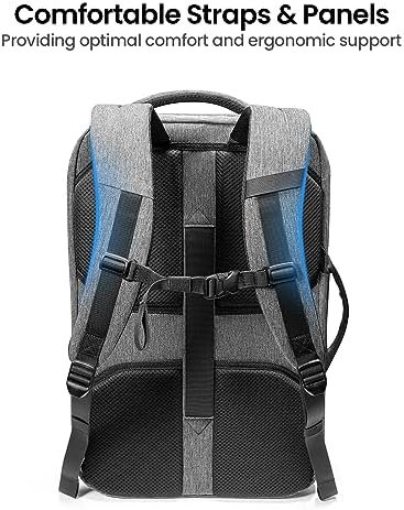tomtoc Travel Backpack 40L, TSA Friendly Flight Approved Carry-on Luggage Hand Backpack, Water-resistant Lightweight Business Rucksack, Durable Large Weekender Bag Daypack Fits 17.3 Inch Laptop - Image 6