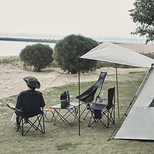 Damei century Portable Camping Chairs Enjoy The Outdoors with a Versatile Folding Chair, Sports Chair, Outdoor Chair & Lawn Chair, Black - Image 2