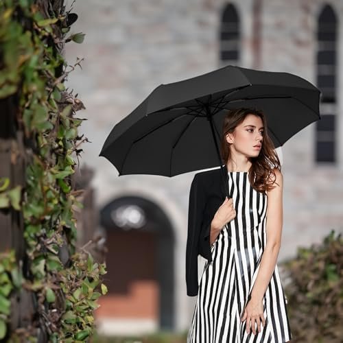 SIEPASA Windproof Travel Compact Umbrella-Automatic Umbrellas for Rain-Compact Folding Umbrella, Travel Umbrella Compact, Small Portable Windproof Umbrellas for Men Women Teenage. - Image 7