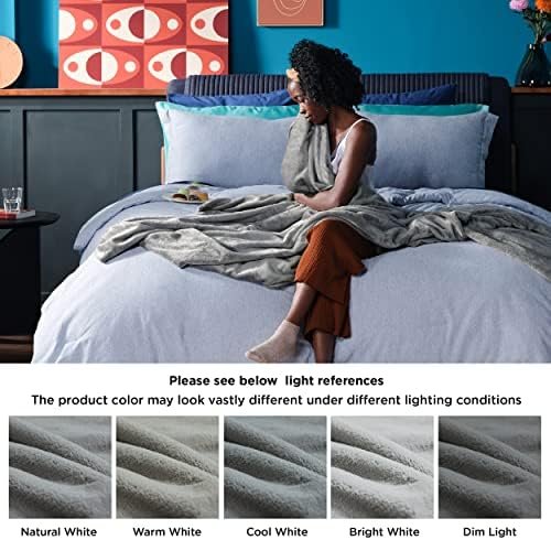 Bedsure Oversized King Fleece Blanket 120"x120" - Soft Cozy Extra Large Throw Blankets for Bed, Sofa, Couch, Travel, Camping, California King Warm Blanket in Winter 10x10, Dark Grey - Image 6