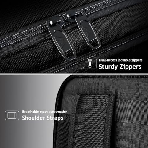 MATEIN Carry on Backpack, Extra Large 40L Flight Approved Travel Laptop Backpack with USB Port, 17 Inch Water Resistant Luggage Computer Daypack College Overnight Weekender Bag for Men & Women, Black - Image 7