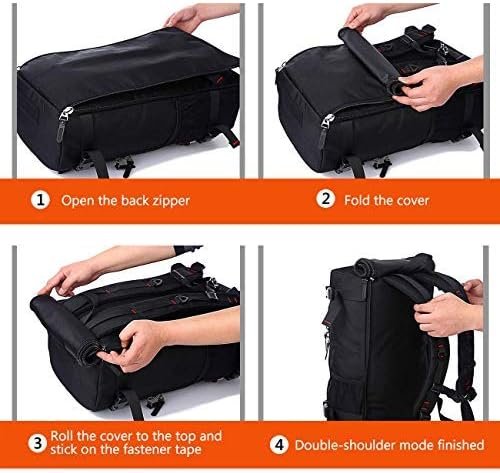 KAKA Travel Backpack, Carry On Backpack Durable Convertible Duffle Bag Fit for 15.6 Inch Laptop for Men and Women(Medium 35L) - Image 4