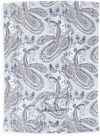 Vera Bradley Plush Fleece Travel Blanket with Trolley Sleeve, Soft Sky Paisley - Image 2