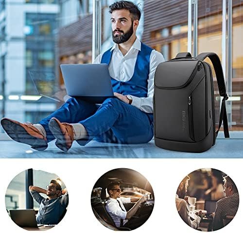 BANGE Business Smart Backpack Waterproof fit 15.6 Inch Laptop Backpack with USB Charging Port,Travel Durable Backpack - Image 6
