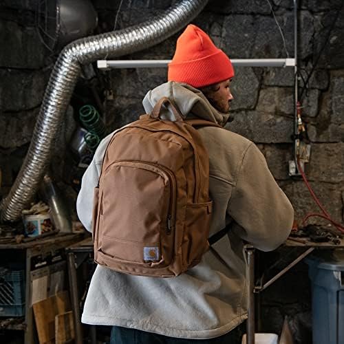Carhartt 25L Classic Backpack, Durable Water-Resistant Pack W/ 15" Laptop Sleeve and Multiple Organizational Compartments, Black, PFAS Free - Image 6