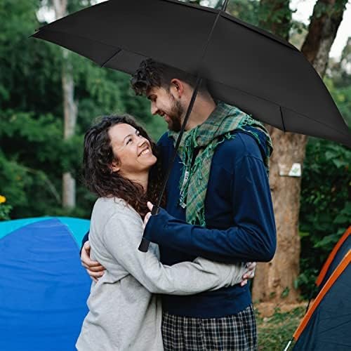 MRTLLOA 54/62/68/72 Inch Automatic Open Golf Umbrella, Extra Large Oversize Double Canopy Vented Windproof Waterproof Stick Umbrellas for Rain - Image 7
