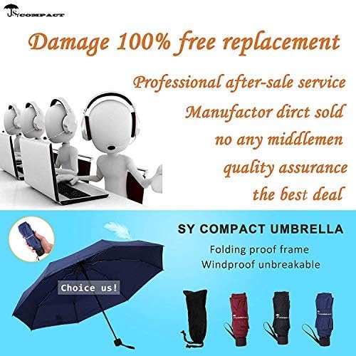 SY COMPACT Travel Umbrella - Lightweight Portable Mini Compact Umbrellas-Factory Outlet Shop - Image 8