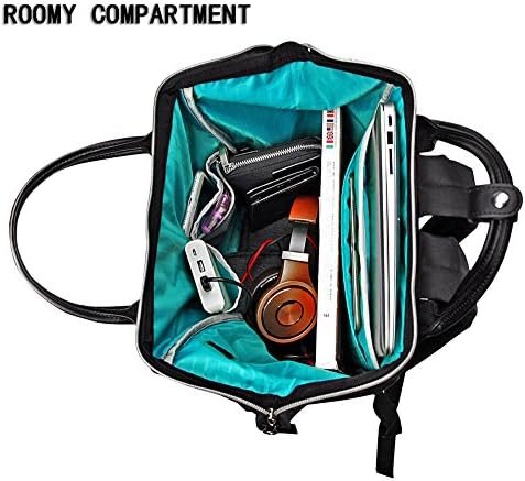 KROSER Laptop Backpack 15.6 Inch Stylish Backpack Doctor Bag Water Repellent College Casual Daypack with USB Port Travel Business Work Bag for Men/Women-Black - Image 3